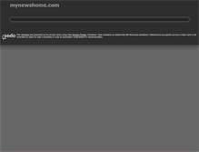 Tablet Screenshot of mynewshome.com